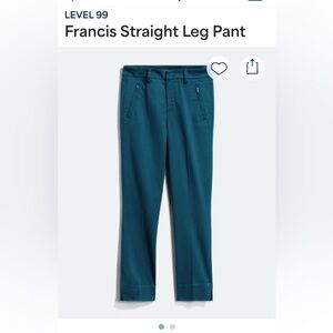 LEVEL 99 Francis straight leg pants size 8 / 29 blue Stitchfix trousers